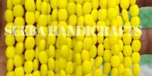 Oval Shaped Glass Beads
