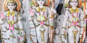 4 Feet Marble RAM Darbar Statue