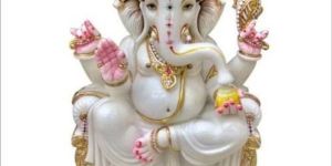 Multicolor Marble Ganesh Statue