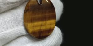 Tiger Eye Stone Hook Pendant