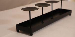 Black Metal Candle Holder
