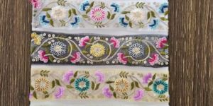 Multi Color Embroidered Laces