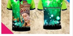 Mens Printed Lycra T Shirt