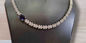 Blue Stone Necklace Set