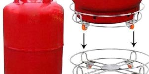 Heavy Stainless Steel Gas Cylinder Trolley
