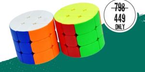 3X3X3 High Speed Cylinderical Cube Puzzle -Combo