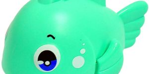 Press and Go Wind-Up Fish Toy for Kids-Pista Green