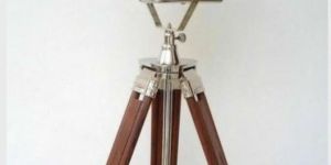 Antique Metal Tripod Floor Lamp