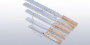Ointment Spatula with Wooden Handle