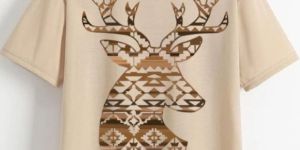 Men Cotton Cream Oversized T Shirt