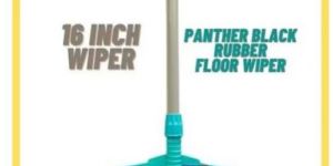 16 Inch Panther Black Rubber Floor Wiper