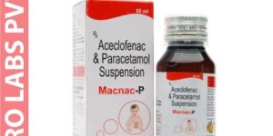 ACECLOFENAC50MG+PARACETAMOL 125MG SUSPENSION