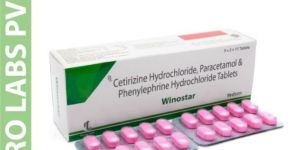 CETIRIZINE HYDROCHLORIDE PARACETAMOL PHENYLEPHIRINE TABLETS