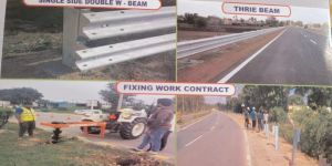 W Beam Crash Barrier