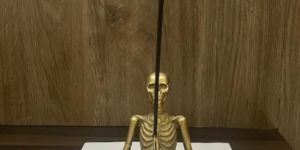 Brass Skeleton Incense Burner