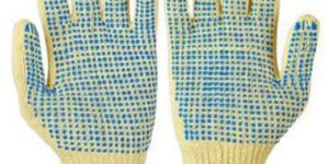 Saviour Cotton Knitted Dotted Hand Gloves