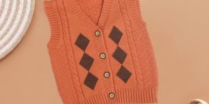 Kids Classic Argyle Knitted Vest