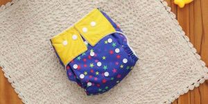 Star Print Adjustable Reusable Cloth Diaper