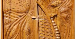 Wooden Burma Teak Wood Portrait