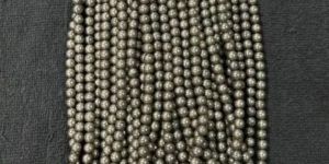 Round Golden Pyrite String