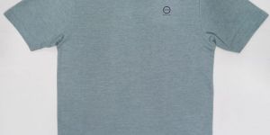 Mens Grey Round Neck T Shirt