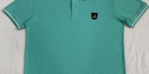 Mens See Green Plain T Shirt