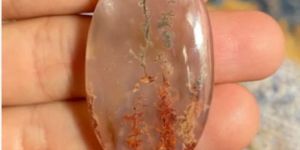 Scenic Moss Agate Cabochon Gemstone