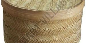 Plain Bamboo Round Box