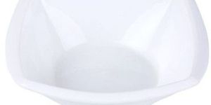 White Glossy Square Serving Bowl