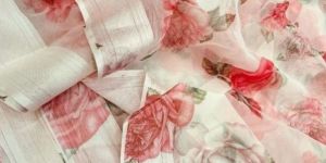 Printed Organza Silk Fabric