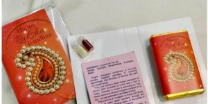 Greeting Card With Chocolate Bar