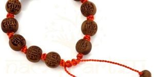 12mm Rough Tulsi Beads Bracelet