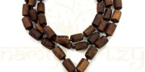 Hand-Knotted Original Tulsi Wood Neck-Bead Mala Necklace