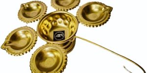 Brass Panch Aarti Diya