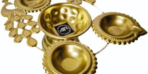 Metal Peacock Urli Diya