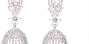 Silver Jhumki Earrings