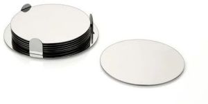 Mirror Finish Silver Tea Coaster