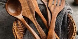5 Piece Wooden Spoon Set