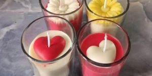 Multicolor Glass Soy Wax Candle