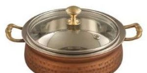 Copper Steel Serving Handi
