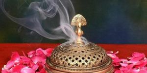 Brass Peacock Dhoop Dani