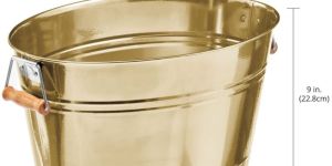 Oval Golden Planter