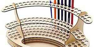 Golden Pen Holder & Pencil Holder