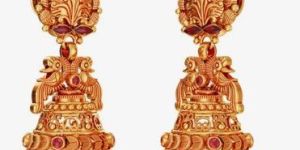 916 Antique Glamour Womens Golden Jhumka