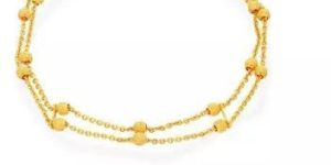 916 Charming Multi Stringed 22KT Womens Gold Bracelet