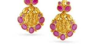 916 Womens Drop Gold Earrings