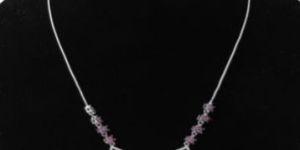 925 Sterling Silver Womens Mini Necklace with CZ Diamond