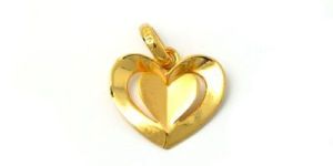 Heart Shape 22kt Women Gold Pendant