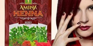 Amina Natural Burgundy Henna Hair Color