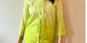 Marigold Melody - Pure Cotton Chikankari Shirt